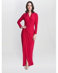 Gina Bacconi - Hilary Jersey Wrap Maxi Dress - Lyst