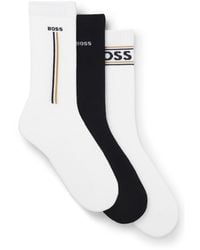 BOSS - 3-Pack Logo Socks - Lyst