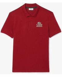 Lacoste - Regular-Fit Stretch Mini Piqué Polo Shirt - Lyst