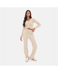 I Saw It First - Ribbed Wide Leg - Lyst