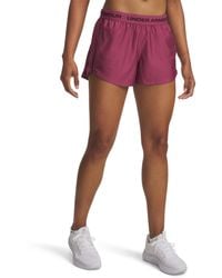 Under Armour - Tech Play Up 3" Shorts Claret Ox Blood - Lyst
