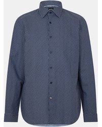 BOSS - Hbb Chal Kent Patterned Short-Sleeve Shirt - Lyst