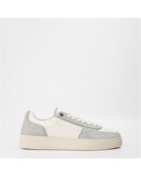 Represent - Initial Leather Lace Up Low-Top Trainers - Lyst