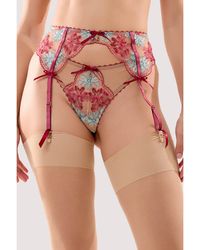 Playful Promises - Persephone Floral Embroidery Suspende - Lyst