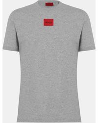 HUGO - Diragolino Contemporary T-Shirt With Logo Detail - Lyst