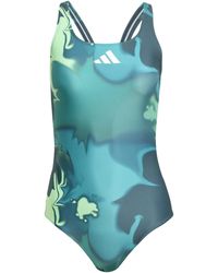 adidas - Tie-Dyed Graphic V-Back Swimsuit - Lyst