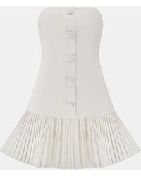Odd Muse - The Ultimate Muse Button Up Strapless Mini Dress - Lyst