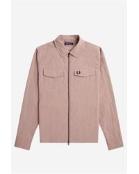 Fred Perry - Fred Zip Overshirt - Lyst