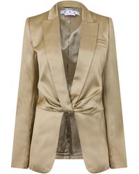 Off-White c/o Virgil Abloh - Duchesse Twisted Duchesse Fabric Suit Jacket - Lyst