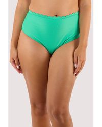 Peek & Beau - Scallop High Waist Bikini Brief - Lyst