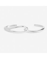 Inicio - Sterling Plated Open Link Cuff - Lyst