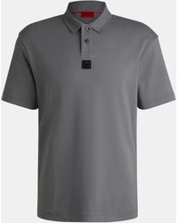 HUGO - Deabono Short Sleeve Polo Shirt With Logo Detail - Lyst