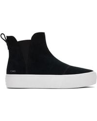 TOMS - Ladies Fenix Suede Platform Ankle Boots - Lyst