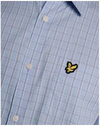 Lyle & Scott - Patterned Short Sleeve Shirt - Lyst