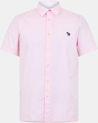 Paul Smith - Short-Sleeve Plain Shirt - Lyst