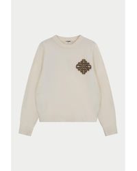The Couture Club - Fluffy Oversized-Fit Crew-Neck Jumper - Lyst