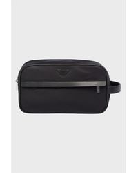 Emporio Armani - Recycled Nylon Wash Bag - Lyst