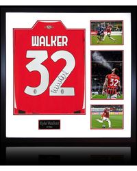 The Fan Cave - Kyle Walker Signed Ac Milan Shirt Elite Frame - Lyst