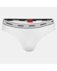 HUGO - 3 Pack Striped Briefs - Lyst