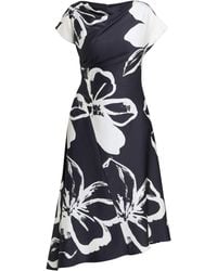 Gina Bacconi - Maude Floral Asymmetrical Midi Dress - Lyst
