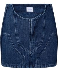 Off-White c/o Virgil Abloh - A-Line Denim Skirt - Lyst