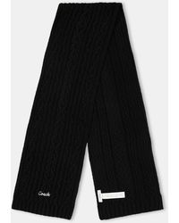 COACH - Cable Knitted Wool Scarf - Lyst