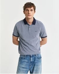 GANT - 4-Colour Oxford Piqué Polo Shirt - Lyst