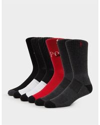 Ralph Lauren - 6-Pack Crew Socks - Lyst