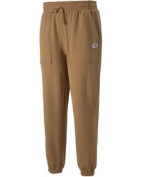 PUMA - Fleeced Jogging Bottoms - Lyst