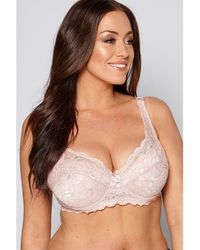 Valbonne - Underwired E-H Full Cup Floral Lace Bra - Lyst