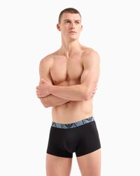 Emporio Armani - 3-Pack Logo Trunks - Lyst