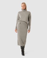 Forever New - Mia Relaxed Roll Neck Knit Jumper - Lyst