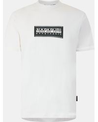 Napapijri - Nap Box Logo Short Sleeve T-Shirt - Lyst