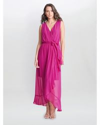 Gina Bacconi - Imogen Sleevless Wrap Dress - Lyst