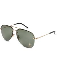 Saint Laurent - Classic 11 M Aviators - Lyst