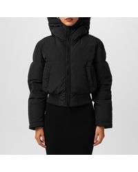 DIESEL - Cropped Leather Biker Jacket - Lyst