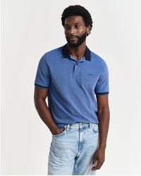 GANT - 4-Colour Oxford Piqué Polo Shirt - Lyst