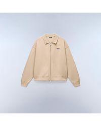 Napapijri - Optical Full Zip Crew Neck Jumper - Lyst