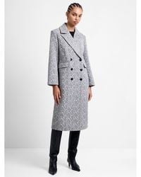 French Connection - Fc Lowen Double Breasted Overcoat - Lyst