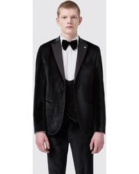 Twisted Tailor - Sylvester Slim Fit Velvet Tux Jacket - Lyst