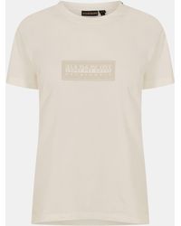 Napapijri - Box Logo Short Sleeve T-Shirt - Lyst
