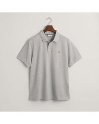GANT - Embroidered Archive Shield Polo Shirt - Lyst