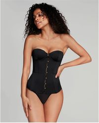 Agent Provocateur - Mercy Satin Corset - Lyst