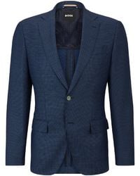 BOSS - H Hutson Elbow Blazer - Lyst