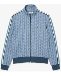 Lacoste - Paris Zip-Up Jacquard Track Jacket - Lyst