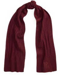 Ralph Lauren - Lrl Cable Scarf Ld64 - Lyst