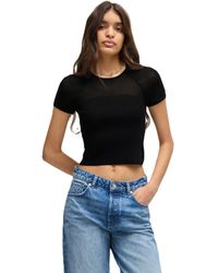 HUGO - Slevetta Knitted Top - Lyst