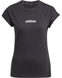 adidas - Essentials Linear Cotton T-Shirt - Lyst