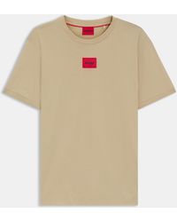 HUGO - Diragolino Contemporary T-Shirt With Logo Detail - Lyst
