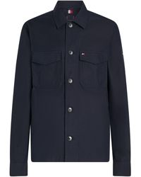Tommy Hilfiger - Cotton Nylon Shirt Jacket - Lyst